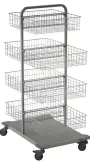 MNS 15/8K vozík s drátěnými boxy