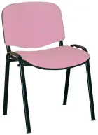 MARCELLA černá, židle konferenční, AN 021 koženka lila