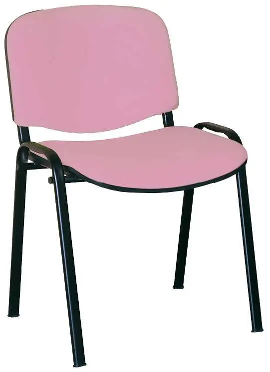 MARCELLA černá, židle konferenční, AN 021 koženka lila