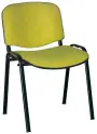 MARCELLA černá, židle konferenční, AN 079 koženka citrónově zelená