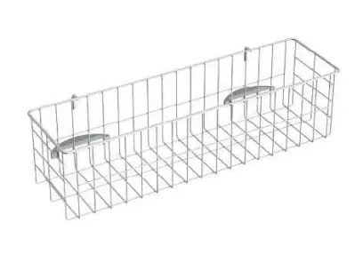 PV 764A - vyjímatelný drátěný koš z nerezové oceli 48x13x12 cm