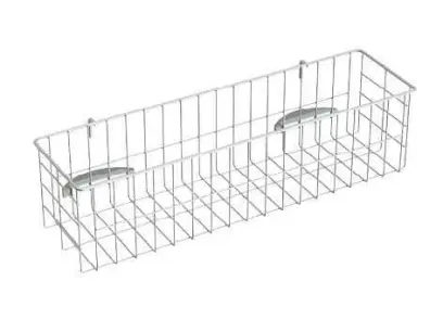 PV 864 MA - vyjímatelný drátěný koš z nerezové oceli 39x13x12 cm