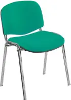 MARCELLA chrom, židle konferenční, AN 078 koženka tyrkysová