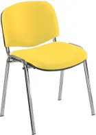 MARCELLA chrom, židle konferenční, AN 036 koženka žlutá