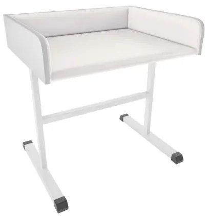 PP - 960 pult přebalovací čalouněný, bílý č.1