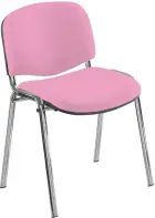 MARCELLA chrom, židle konferenční, AN 021 koženka lila