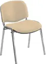 MARCELLA chrom, židle konferenční, AN 096 koženka béžová