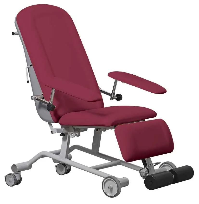 MEDI MOBIL křeslo zdravotnické mobilní, vínové č.18