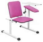 OZC - 06 židle odběrová s 1 područkou a stolkem, purpurová č.19