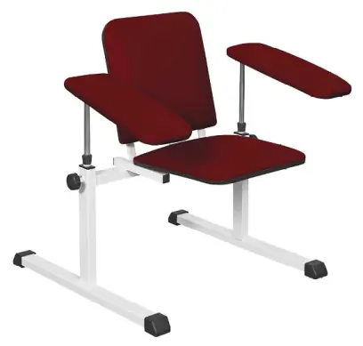 OZC - 07 židle odběrová se 2 područkami, vínová č.18