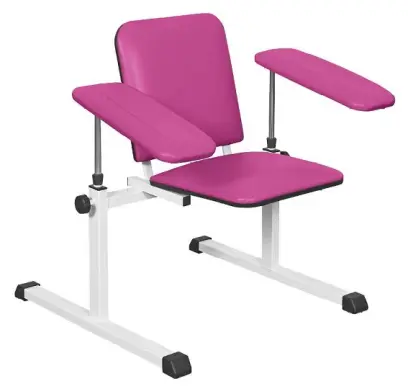 OZC - 07 židle odběrová se 2 područkami, purpurová č.19