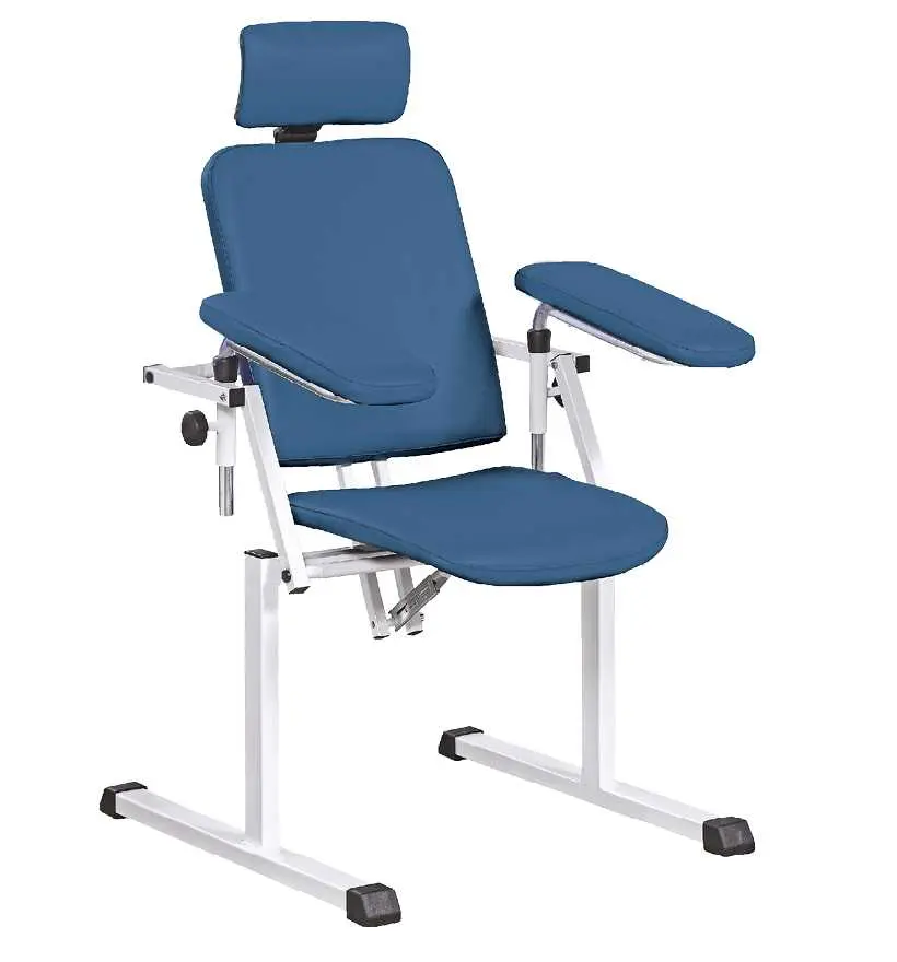 OZC - 08 křeslo odběrové se 2 područkami, tmavě modré č. 8