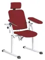 OZC - 08 křeslo odběrové se 2 područkami, vínové č. 18