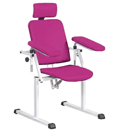 OZC - 08 křeslo odběrové se 2 područkami, purpurové č. 19