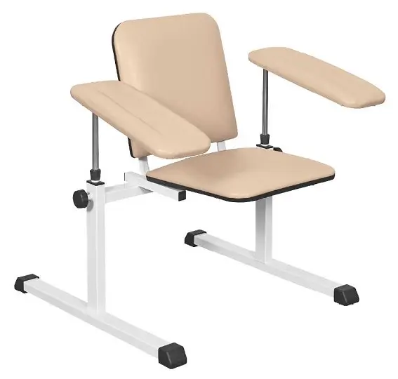 OZC - 07 židle odběrová se 2 područkami, béžová č.3