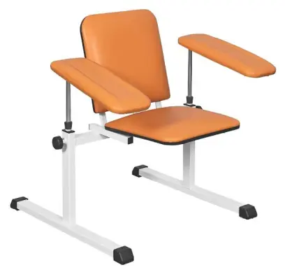 OZC - 07 židle odběrová se 2 područkami, oranžová č.17