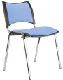KATHARINA chrom židle konferenční, koženka AN - 061 blankytně modrá