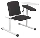 OZC - 06 židle odběrová s 1 područkou a stolkem, černá č.10