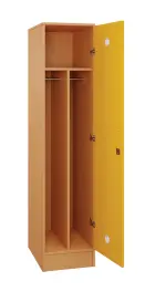 SLS - 41T šatní skříň dřevěná, 1-dveřová, šatní tyč, 1800 x 400 x 500, sokl, korpus buk royal/dveře