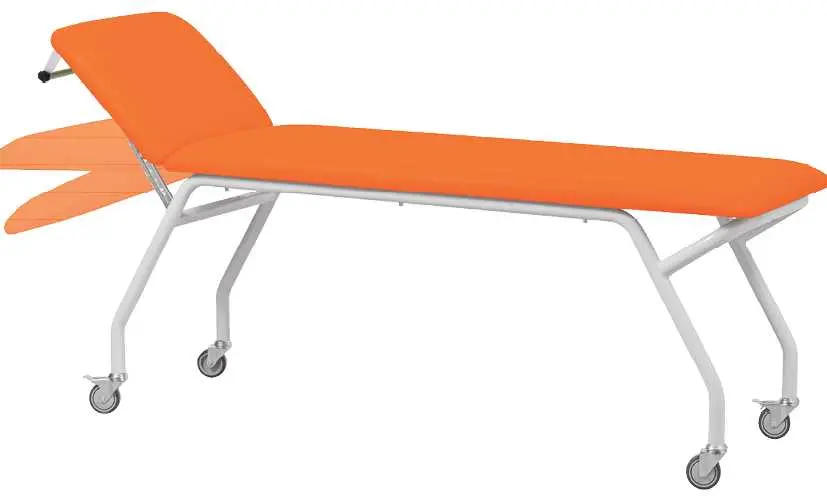 MEDICLIN MOBILE lehátko vyšetřovací s kolečky, oranžové č. 17