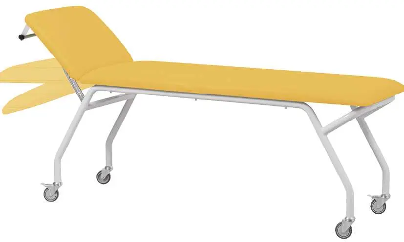 MEDICLIN MOBILE lehátko vyšetřovací s kolečky, žluté č. 14