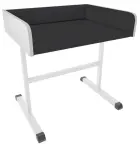 PP - 960 pult přebalovací čalouněný, černý č.10