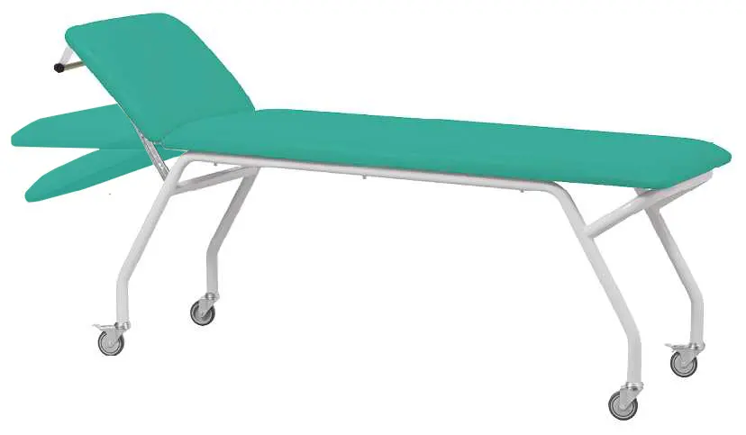 MEDICLIN MOBILE lehátko vyšetřovací s kolečky, tyrkysové č. 5