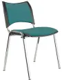 KATHARINA chrom židle konferenční, koženka AN - 078 tyrkysová