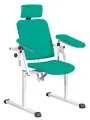 OZC - 08 křeslo odběrové se 2 područkami, tyrkysové č. 5