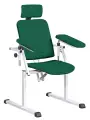 OZC - 08 křeslo odběrové se 2 područkami, temně zelené č. 12