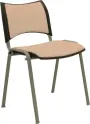 KATHARINA stříbrná židle konferenční, koženka AN - 096 béžová