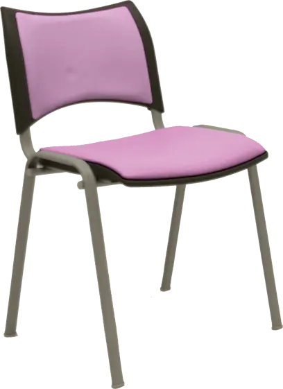 KATHARINA stříbrná židle konferenční, koženka AN - 021 lila