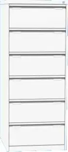 LK - A5 - atyp, kartotéka A5, šířka 610 mm, bílá RAL 9003