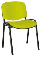 ALTAMIRA židle konferenční, kostra černá, látka SUE 34 hráškově zelená