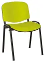ALTAMIRA židle konferenční, kostra černá, látka SUE 34 hráškově zelená