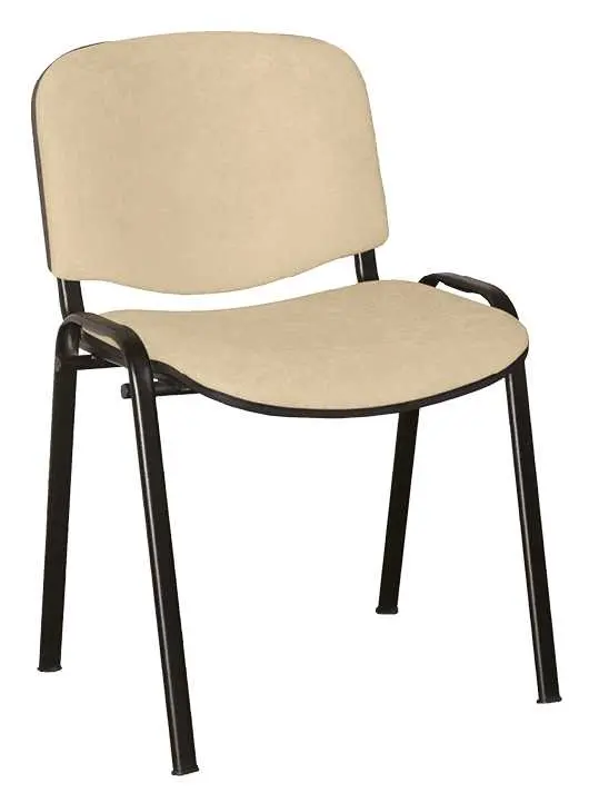 ALTAMIRA židle konferenční, kostra černá, látka SUE 1219 krémová
