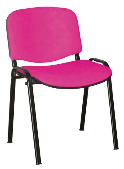 ALTAMIRA židle konferenční, kostra černá, látka SUE 41 růžová