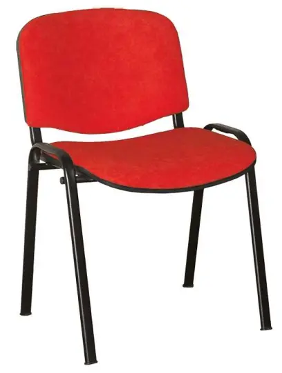 ALTAMIRA židle konferenční, kostra černá, látka SUE 2 červená