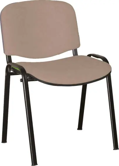 ALTAMIRA židle konferenční, kostra černá, látka SUE 1009 světle béžová