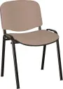 ALTAMIRA židle konferenční, kostra černá, látka SUE 1009 světle béžová