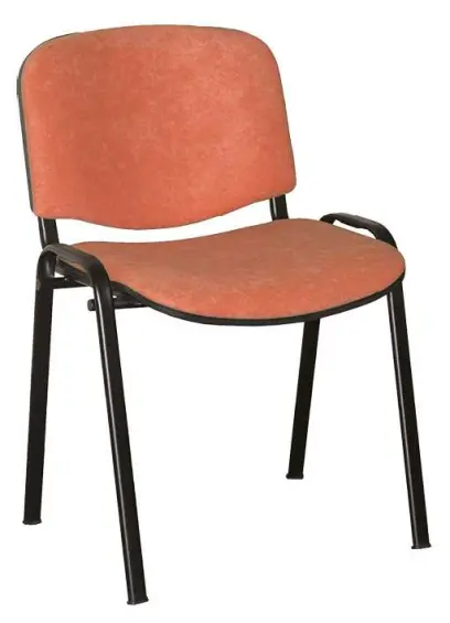ALTAMIRA židle konferenční, kostra černá, látka SUE 1447 lososová