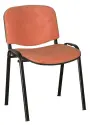 ALTAMIRA židle konferenční, kostra černá, látka SUE 1447 lososová