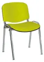 ALTAMIRA židle konferenční, kostra chrom, látka SUE 34 hráškově zelená
