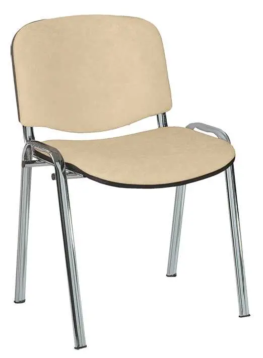 ALTAMIRA židle konferenční, kostra chrom, látka SUE 1219 krémová