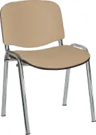 ALTAMIRA židle konferenční, kostra chrom, látka SUE 1009 světle béžová