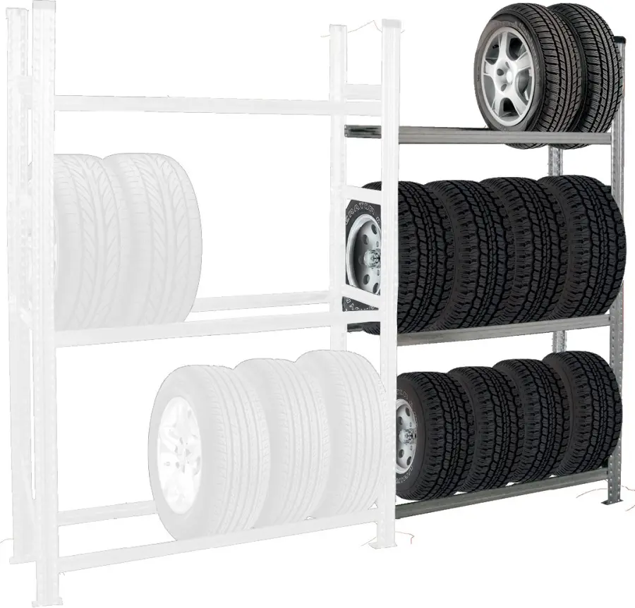 PNEURACK regál přídavný 2500x900x400/4 úrovně