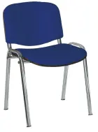 ALTAMIRA židle konferenční, kostra chrom, látka SUE 9 tmavě modrá