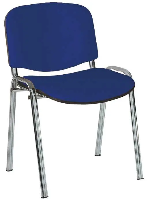 ALTAMIRA židle konferenční, kostra chrom, látka SUE 9 tmavě modrá