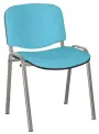 ALTAMIRA židle konferenční, kostra stříbrná, látka SUE 65 tyrkysová