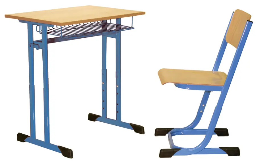 EVŽEN 1, lavice 1-místná, stavitelná, velikost 2 - 5, koš RAL 5015 - modrá